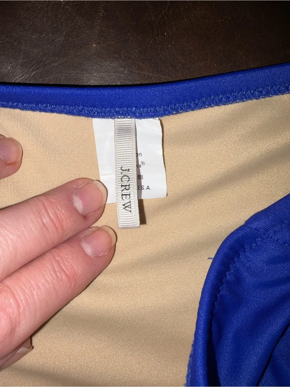 J Crew bandeau strapless swimsuit sz 14